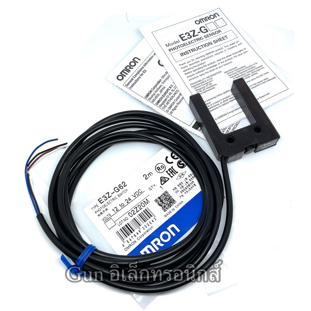 E3Z-G62 Omron NPN, Light-ON/Dark-ON, Photoelectric Sensor, 25 mm, NPN Open Collector, 100 mA Output,