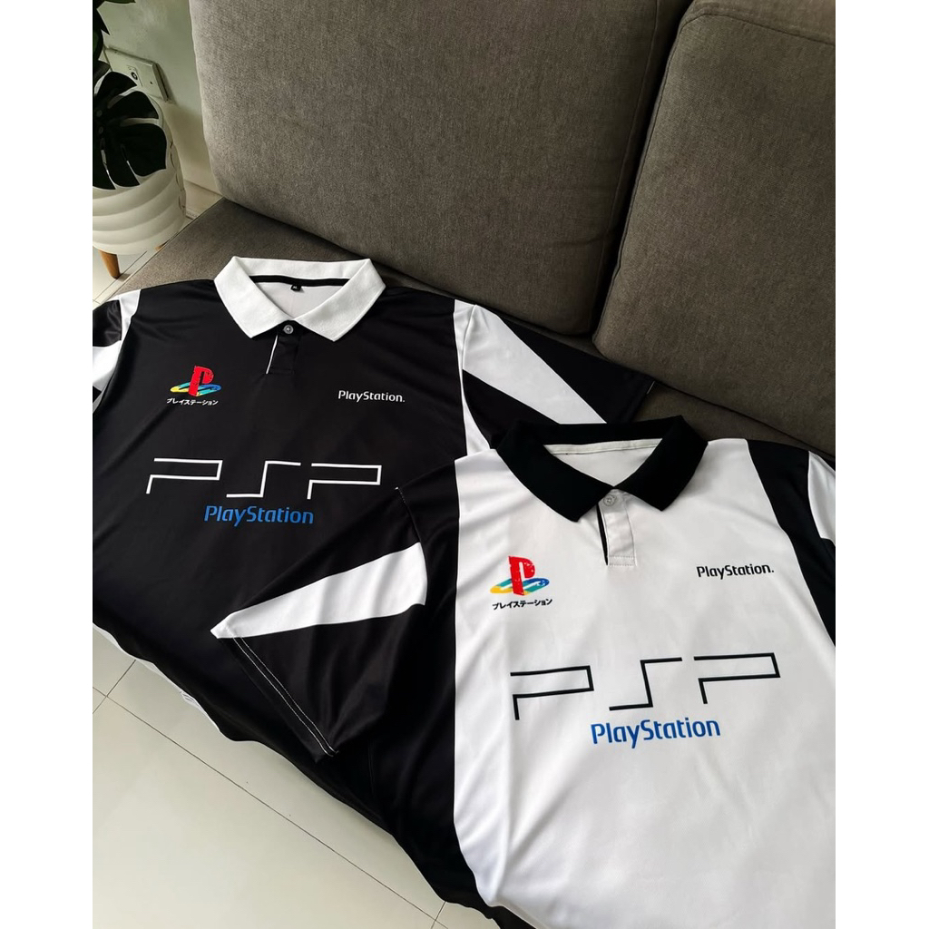 (PSP)เสื้อคอปก เสื้อพิมพ์ลาย สตรีทแฟชั่น