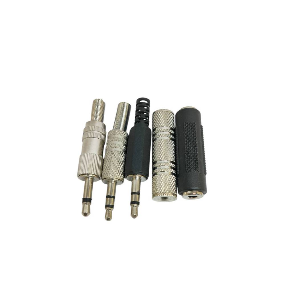 1pcs ปลั๊ก Tr 3.5mm ตัวผู้ ,ตัวต่อกลาง 3.5mm,แจ็คสเตอริโอ