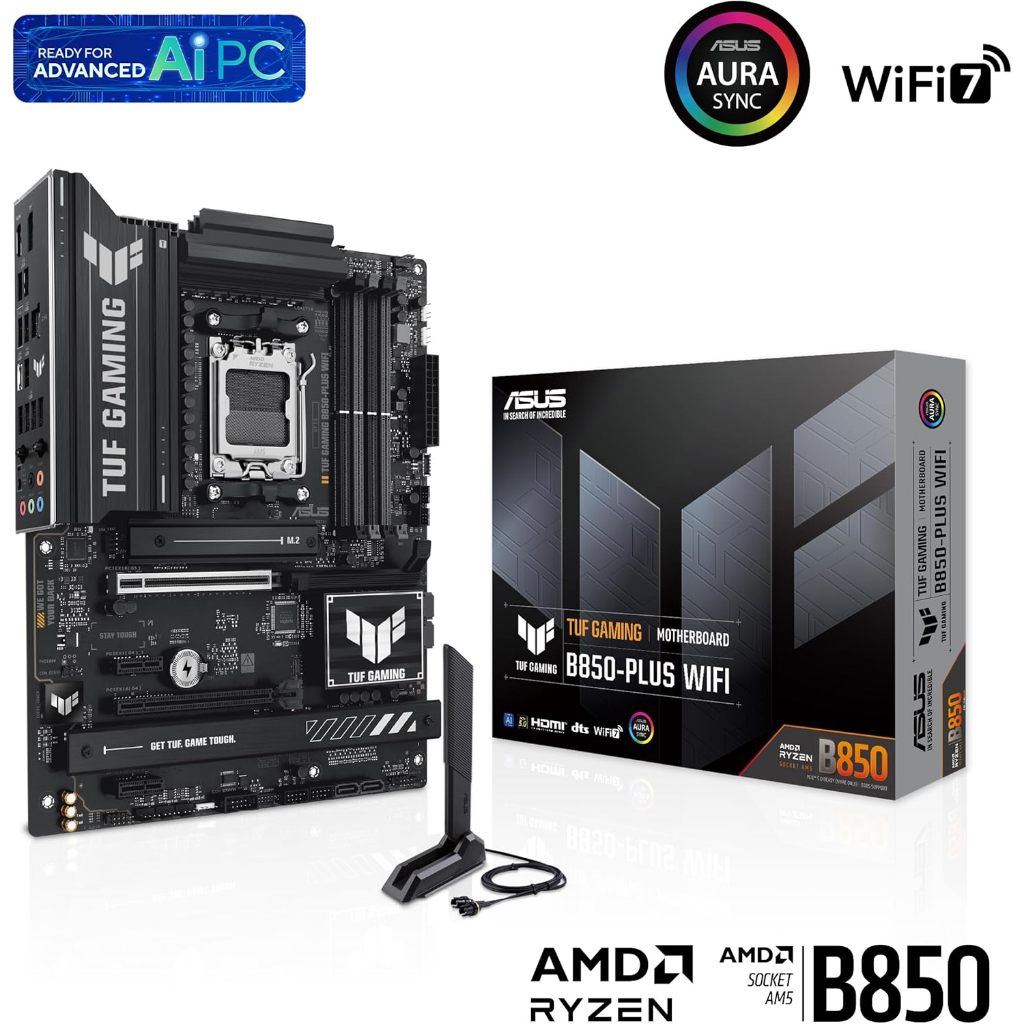 MAINBOARD (เมนบอร์ด) ASUS TUF GAMING B850-PLUS WIFI - AMD SOCKET AM5 DDR5 ATX