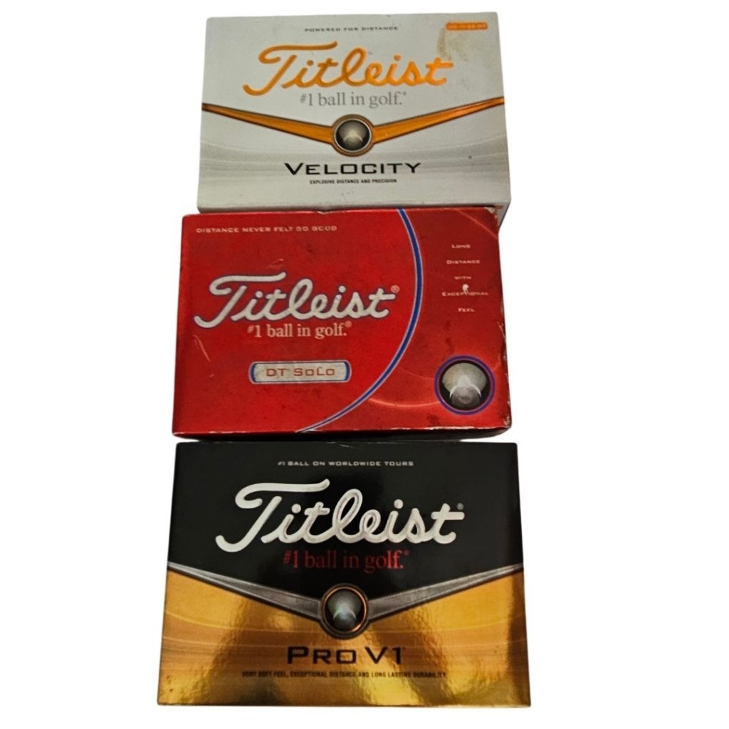 Titleist DT Solo /Titleist Velocity /Titleist Pro V1