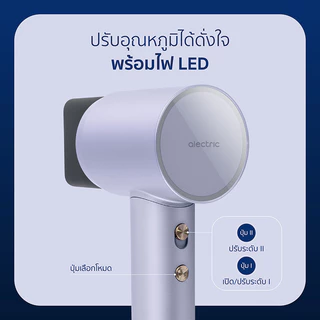 Alectric lonic Hair Dry ไดร์เป่าผมไอออนลบ รุ่น HD5 - รับประกัน 3 ปี