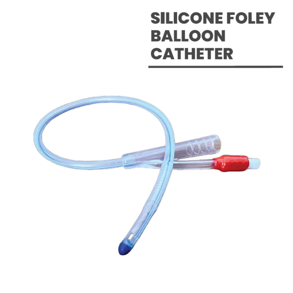 สายสวนปัสสาวะแบบซิลิโคน 2 ทาง (100% Silicone Foley Balloon Catheter)