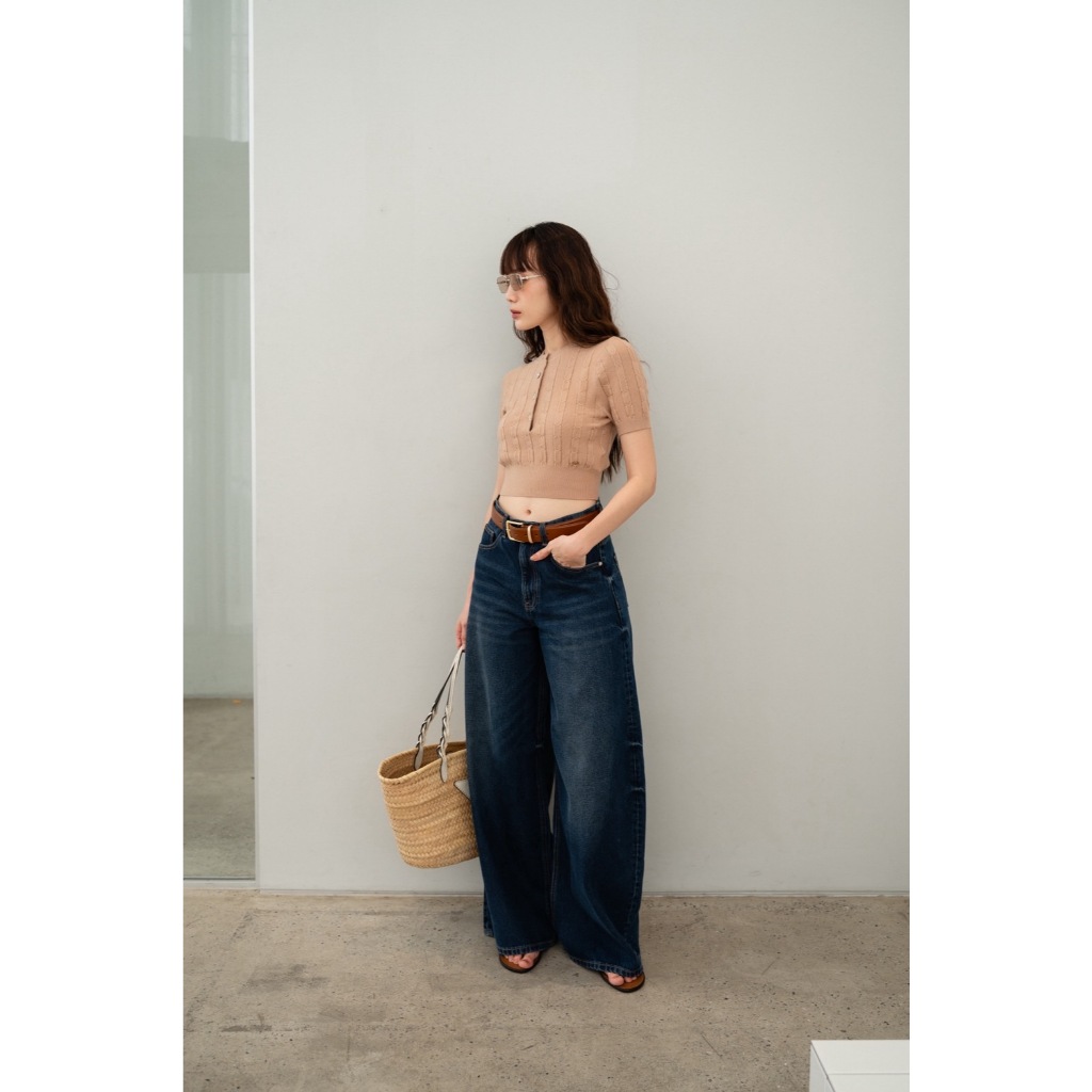 Wara Lucy top - B68 เสื้อนิตแขนสั้น - รูปที่ 3