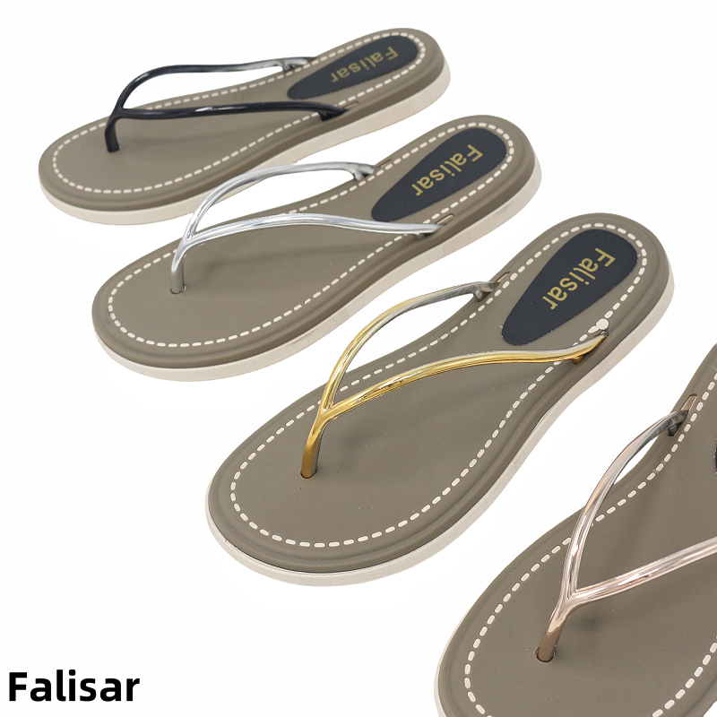 Falisar แตะหนีบหญิง ดีไซน์ล้ำสมัย กันน้ำได้จริง ลดการลื่น วัสดุน้ำหนักเบา ไซส์ 36-41 รุ่น 2503-1