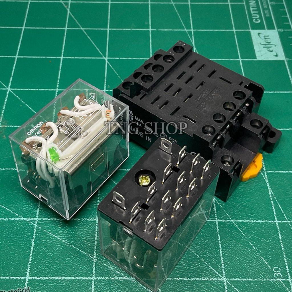 รีเลย์ LY4N  12VDC. 24VDC 24VAC 110VAC 220VAC