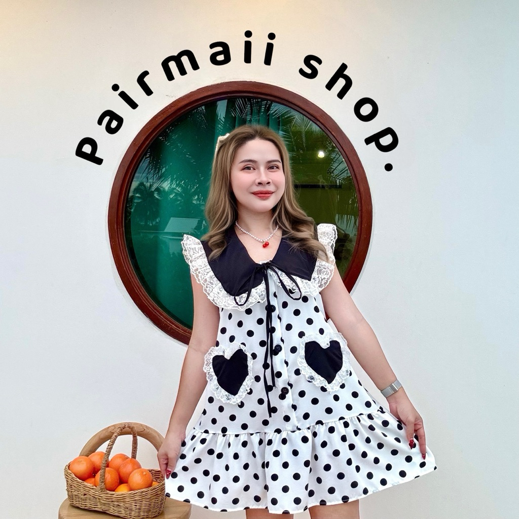 PM129 My heart dress. ยาว 33นิ้ว