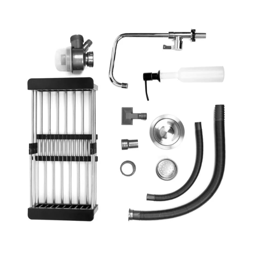 (Tecno) อ่างล้างจาน 1 หลุม แบบฝัง Tecnoplus รุ่น TNS 505022 BLACK ขนาด 50 ซม. ลึก 22 ซม. - รูปที่ 3