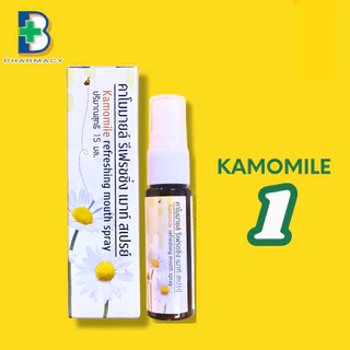 NEW! สเปรย์คาโมมายล์ Kamomile refreshing mouth spray ฉีดแล้วหอมสดชื่น - ขนาด 15 ml.