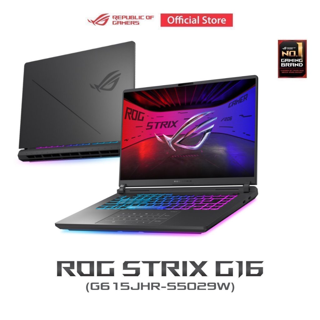 ASUS ROG Strix G16 (G615JHR-S5029W) 16" 2.5K, i7-14650HX, 32GB, 512GB SSD, RTX5050 8GB, W11