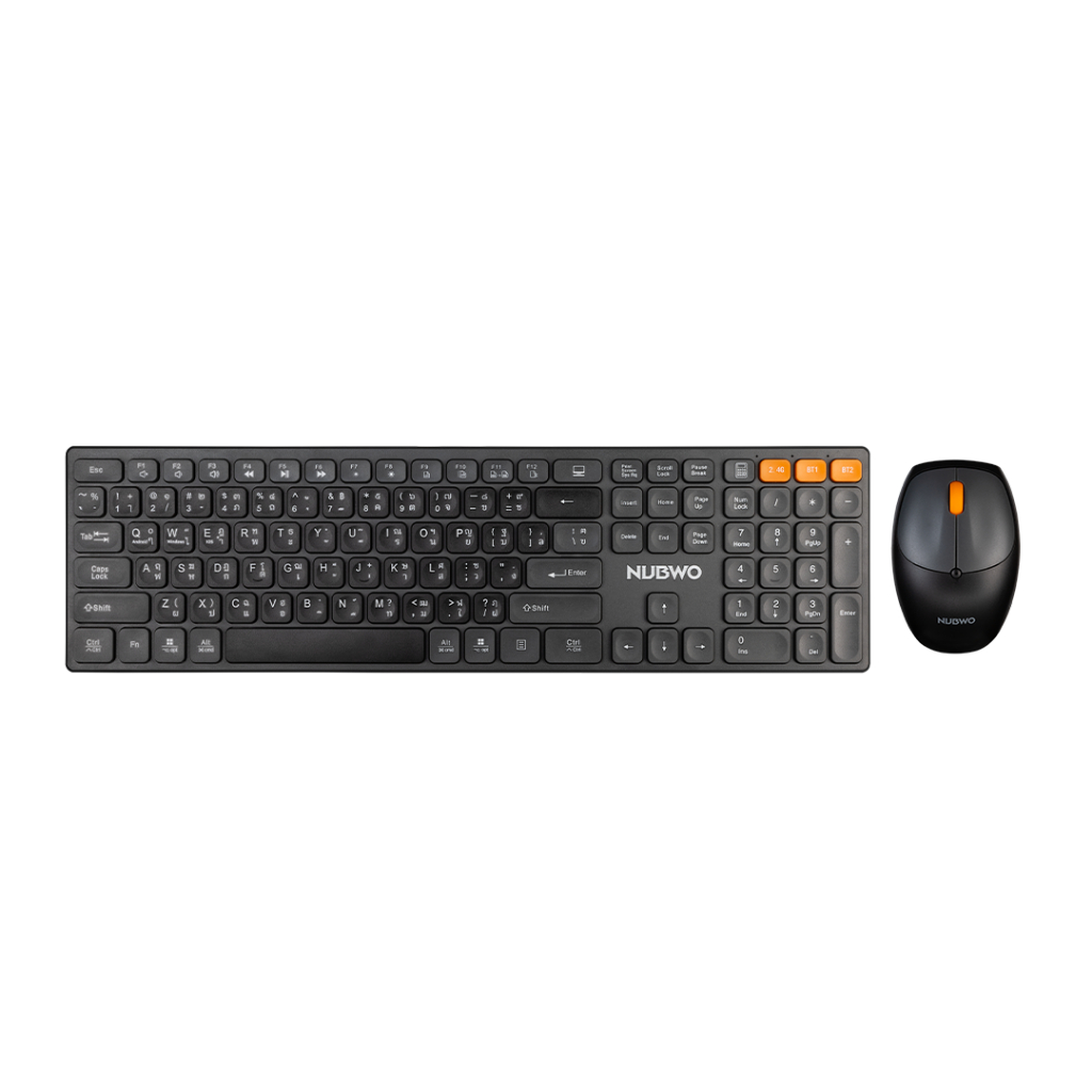 Keyboard+Mouse Dual mode Wireless and Bluetooth Nubwo รุ่น NKM-631