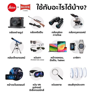 Leica น้ำยาทำความสะอาดเลนส์กล้องจุลทรรศน์ Leica x Ballistol อันดับ 1 ของแท้จากเยอรมัน คุณภาพสูง ที่ผู้เชี่ยวชาญไว้วางใจ