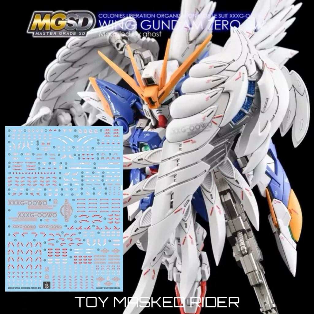 ⬜️ดีคอลน้ำ GHOST MGSD 03 DECAL MGSD WING GUNDAM ZERO EW เรืองแสงแบล็คไลท์