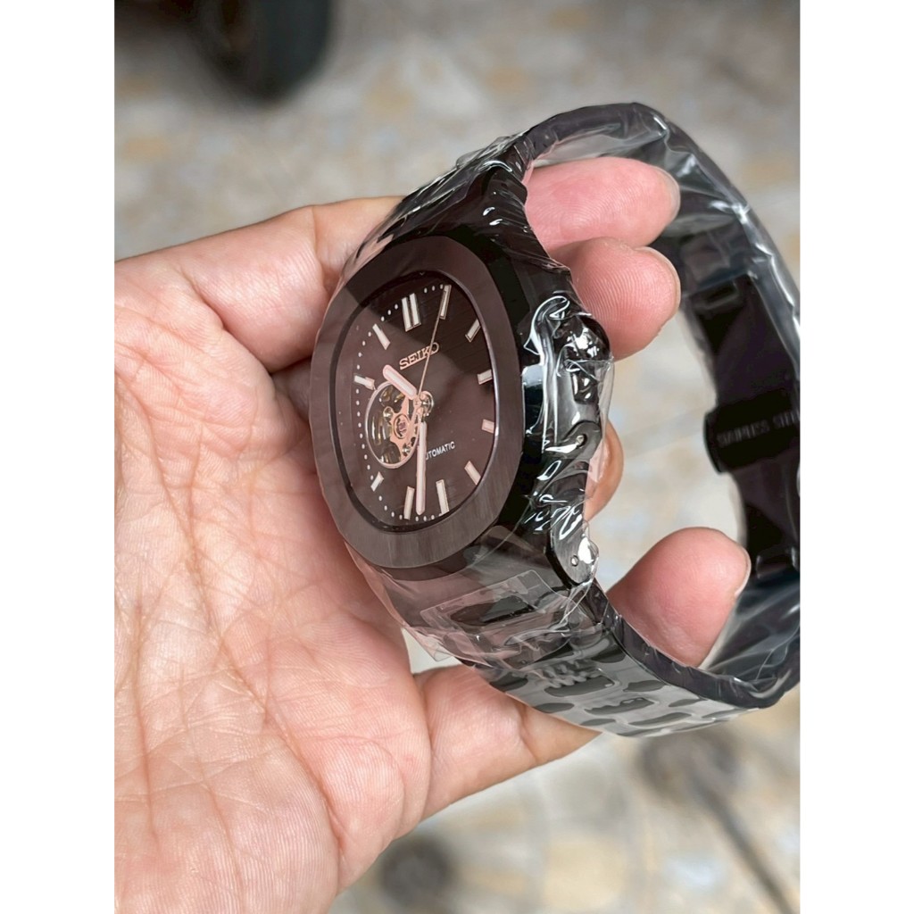 SEIKO MOD NAUTILUS OPEN HEARTS BLACK EDITION [ PRE-ORDER ]