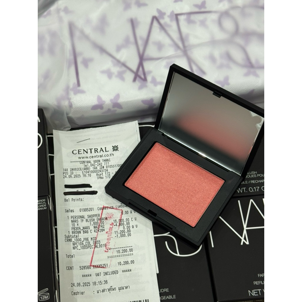 #NARS Blush Orgasm X 4.8g.(1,600฿) EXP:2/2029  🧧🧧1,290฿ Free EMS DNe’ UDtown