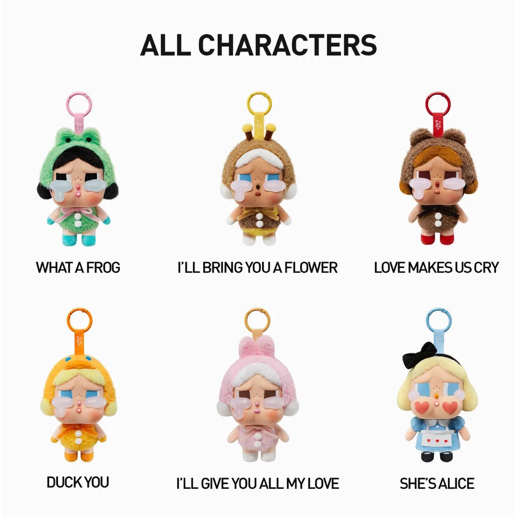 พร้อมส่ง พวงกุญแจ Crybaby Crying again มีทั้งแบบเช็คการ์ด และ ป้ายเหลือง