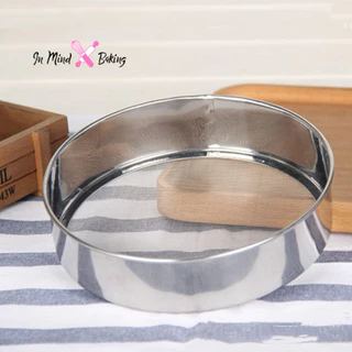 ที่ร่อนแป้ง ตระแกรงร่อนแป้ง สแตนเลส สําหรับร่อนแป้ง กระชอนสแตนเลส Stainless steel flour sieve(ขนาด 15 cm)