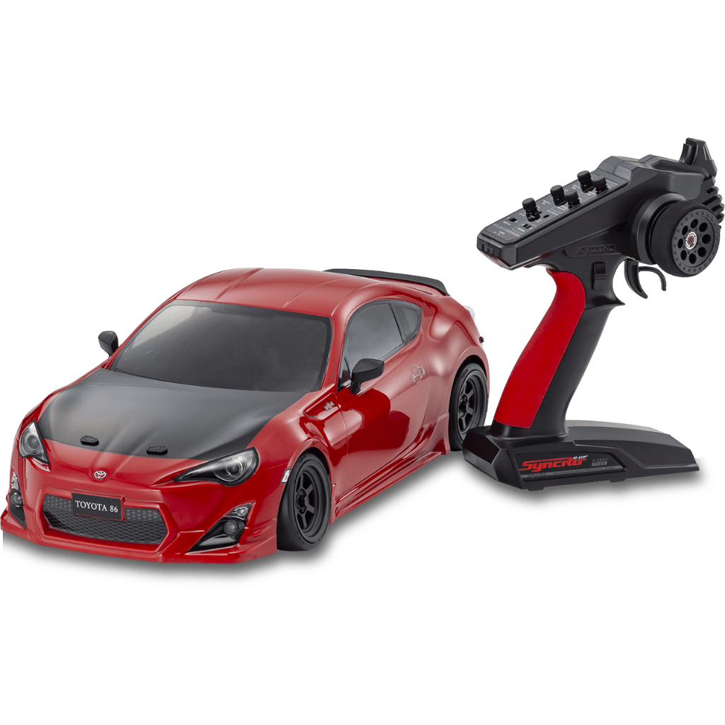 Kyosho 1/10 Fazer 34502T1 D2 FZD2 Toyota 86 GT Tuned Ver. Lightning Red 2WD Drift Car RTR Readyset EP w/ 2.4GHz Radio