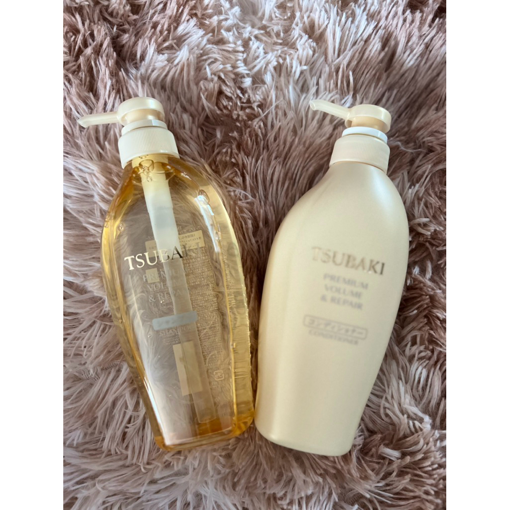TSUBAKI 🌼 พร้อมส่ง 🌼 ของแท้ 💯% ญี่ปุ่นTSUBAKI PREMIUM VOLUME & REPAIR SHAMPOO 450mL&Conditioner 450m