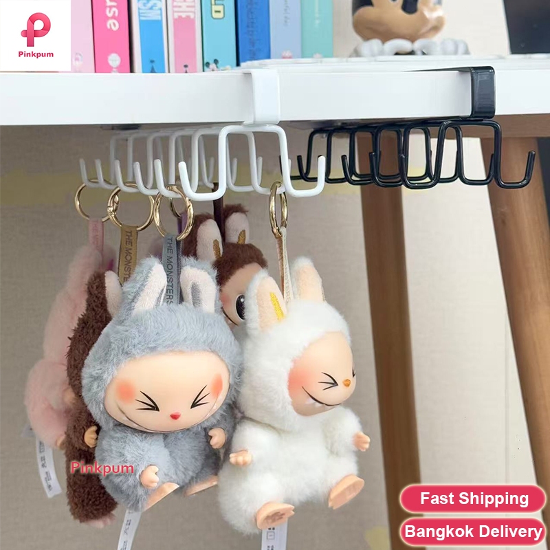 ราวแขวนตุ๊กตา ที่แขวนพวงกุญแจ labubu macaron crybaby แขวนได้ทุกแบบ