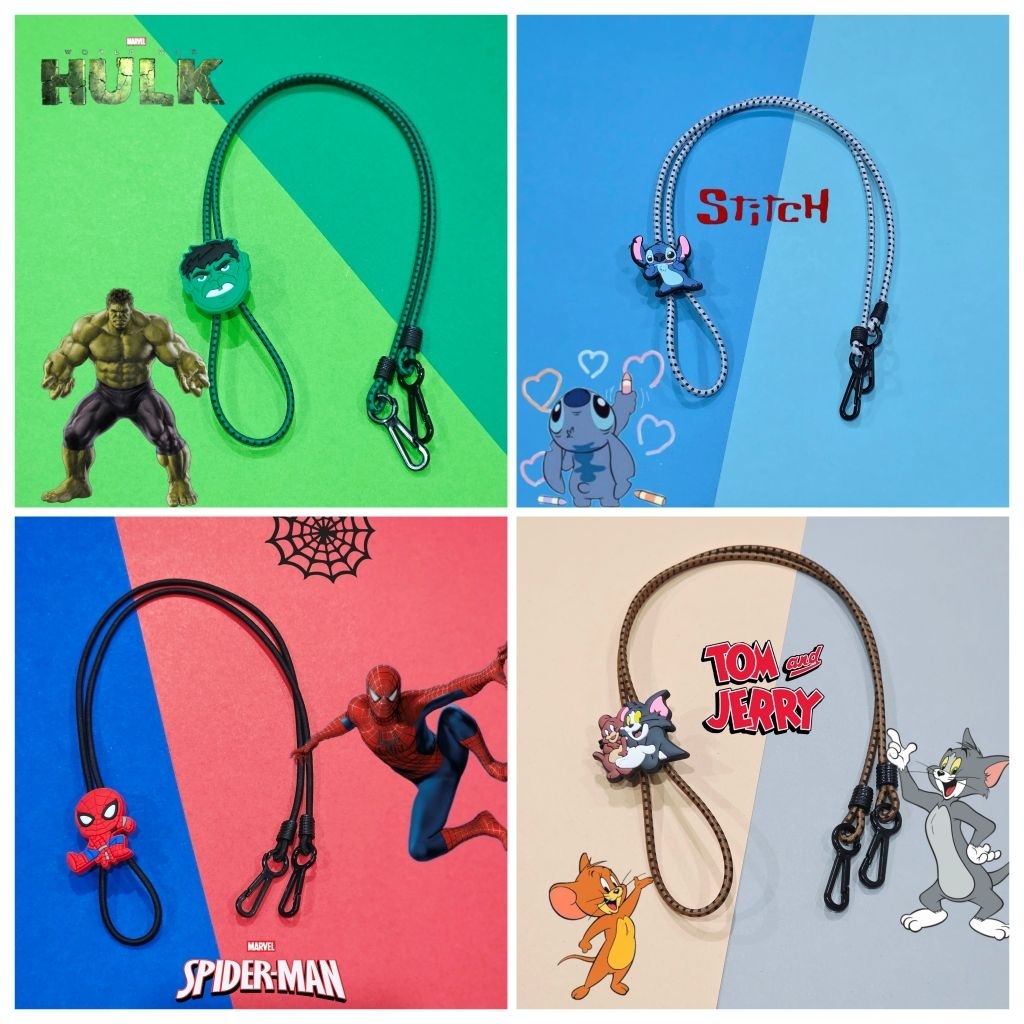 สายคล้องแมสเด็ก ยางยืด ตัวการ์ตูน ลาบูบู้  พร้อมส่ง  ของขวัญเด็ก ozakids