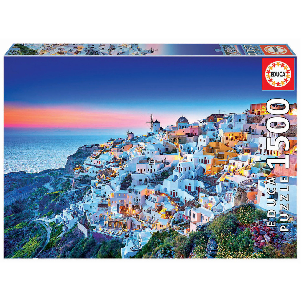 Jigsaw Puzzle Educa - Santorini 1500 Piece. จิ๊กซอว์ 1500 ชิ้น Made in Spain มีสินค้าที่ไทย พร้อมส่ง