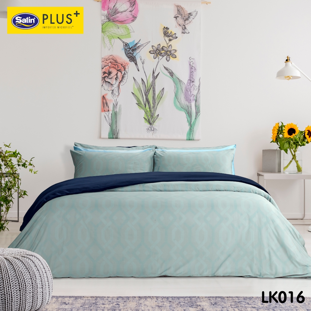 Satin Plus Lucky Me lucky you ผ้านวมขนาด 60x80 นิ้ว เนื้อผ้าสัมผัสนุ่มมาก ไม่มีรอยต่อ