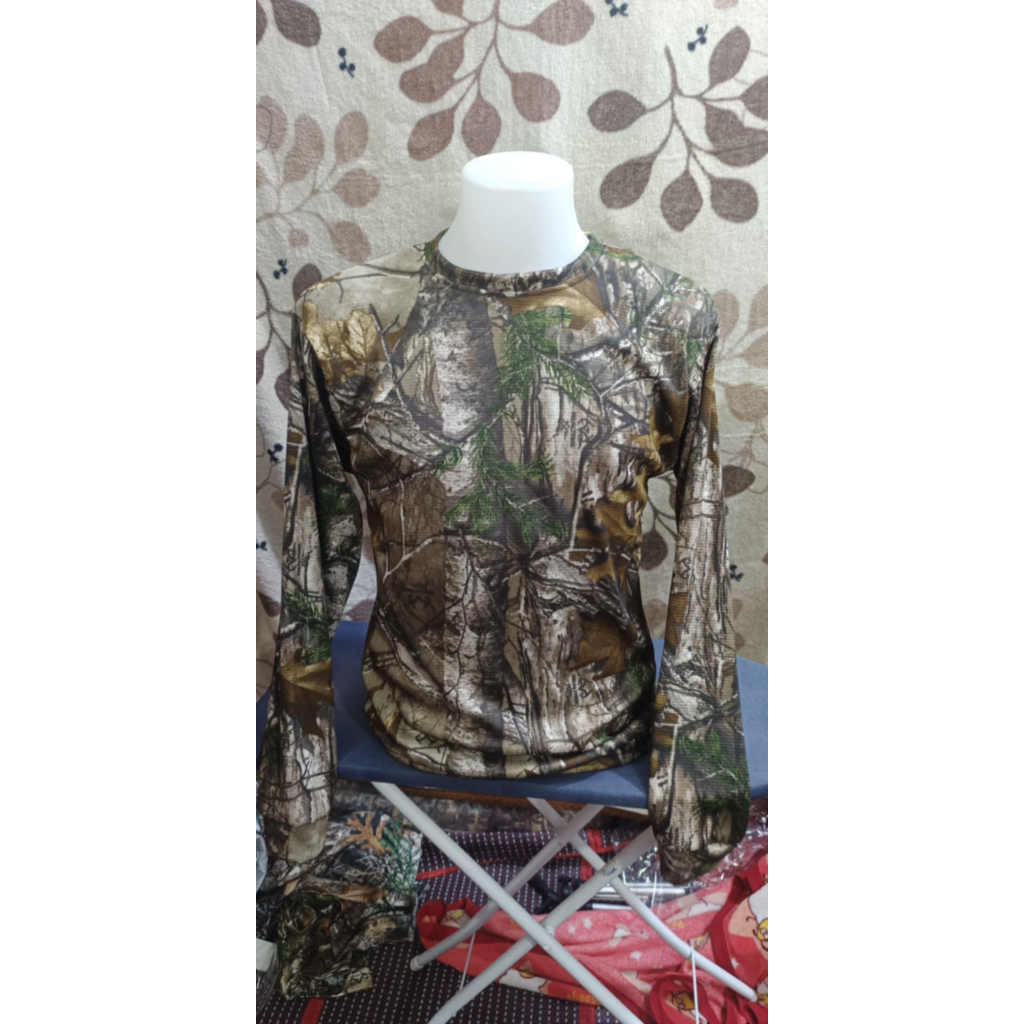 เสื้อลายพราง กิ่งไม้แแห้ง ฟรีไซส์และ 2xl 3xl