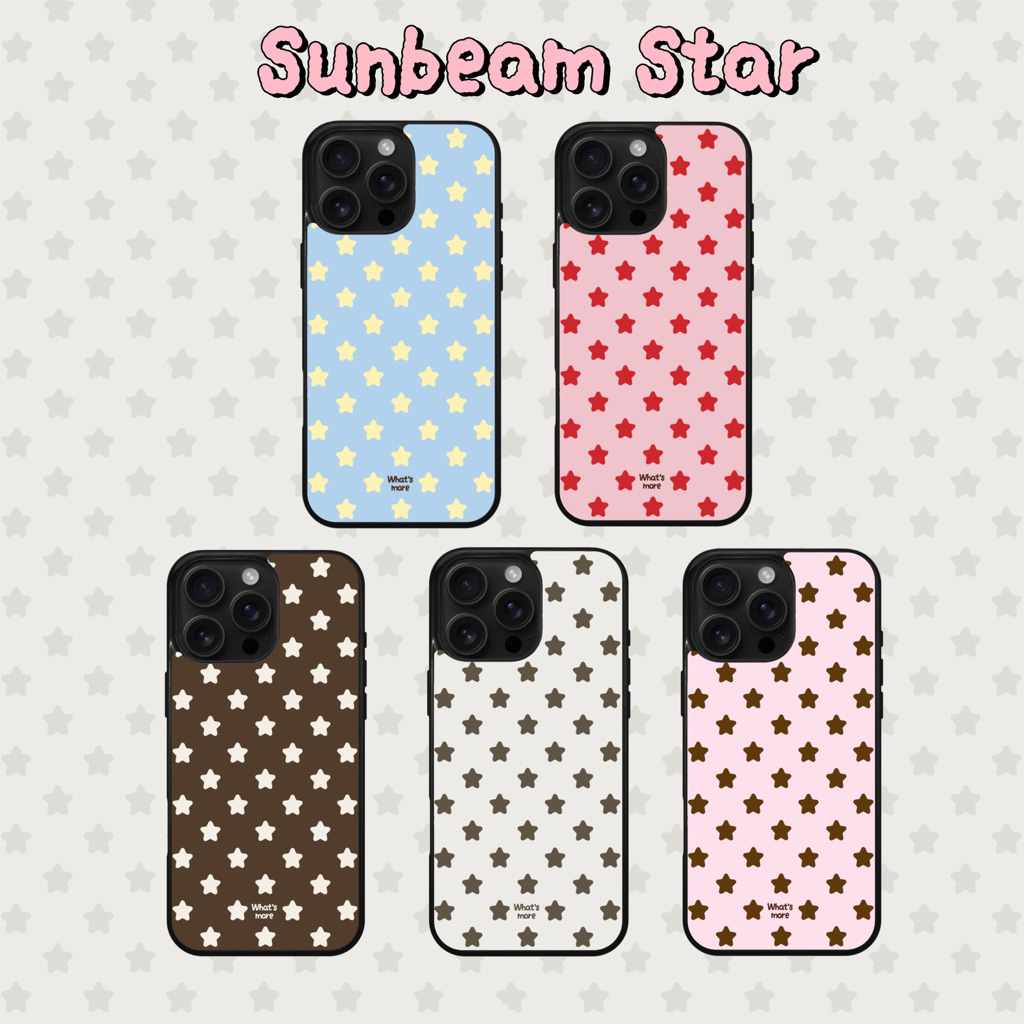 [พร้อมส่ง] Sunbeam Star case ( แจ้งรุ่นมือถือทางแชท ) | what‘s more