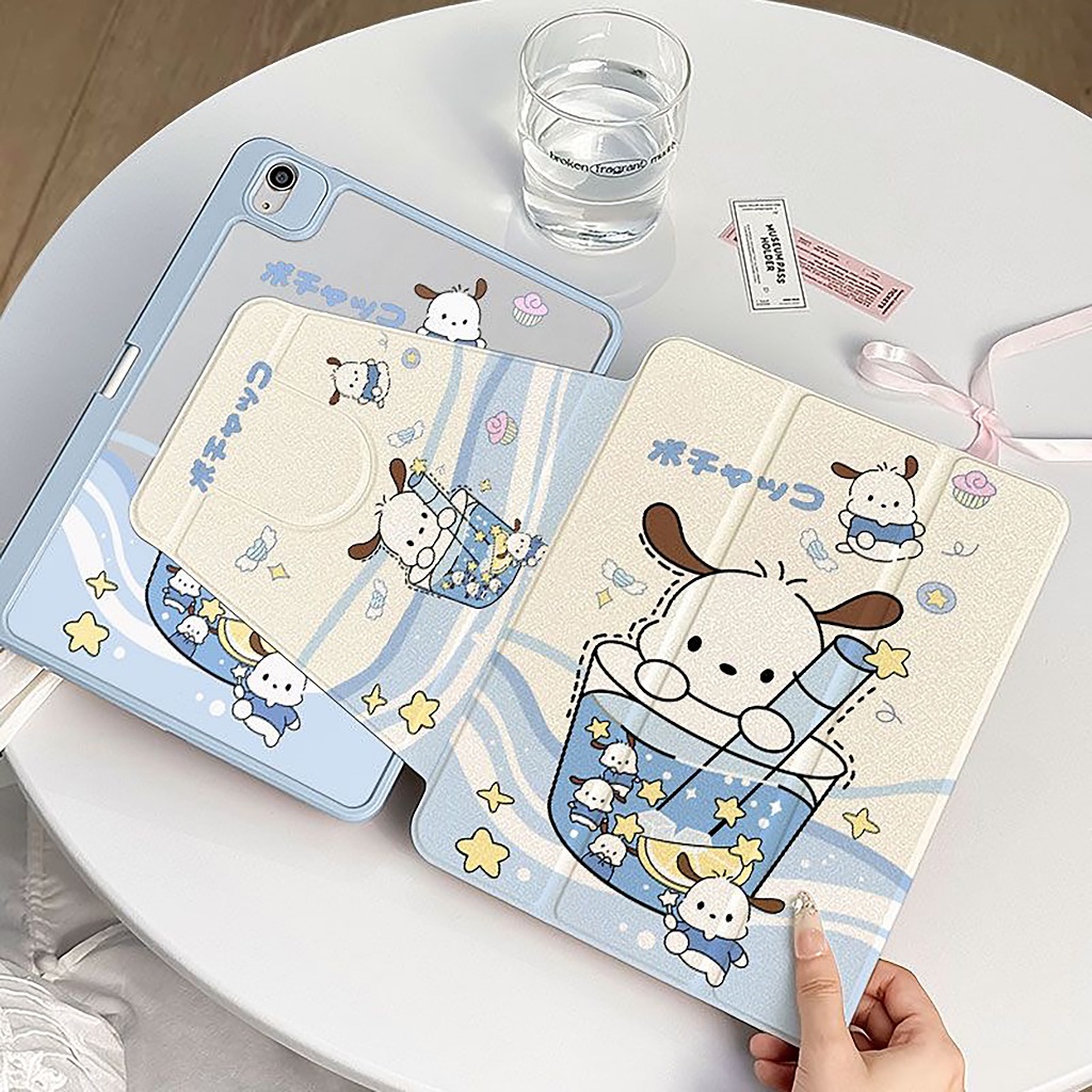⚡พร้อมส่ง⚡เคสไอแพด Gen11 Gen10 Air7ที่ใส่ปากกา Pacha Dog เคสiPadหมุน 360° Air6 11/13 Air5 Gen9 Pro13