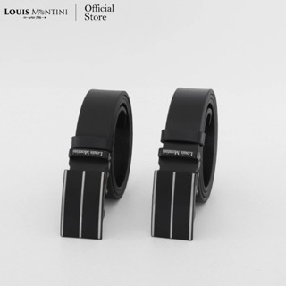 [ส่งด่วนฟรี] Louis Montini Belt เข็มขัดหนังวัวแท้ หัวออโต้เข…