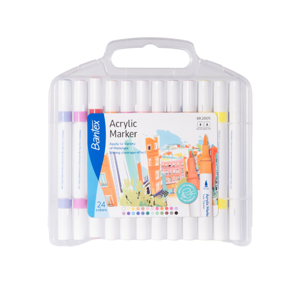 Bantex ปากกาเมจิก 12 / 24 / 36 ปากกามาร์คเกอร์ ระบายสี สำหรับวาดภาพ อุปกรณ์การเรียน Marker pen