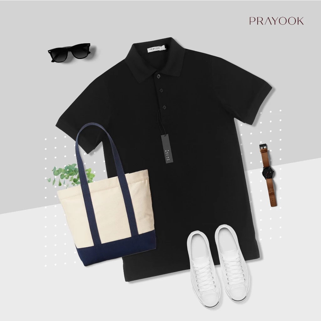 เสื้อโปโล Black Jack Regular Fit Polo (BJM01) ทรงผู้ชาย