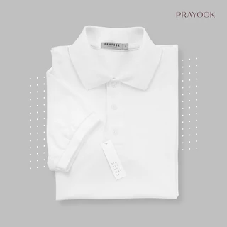 เสื้อโปโล Simply White (SWM01) ทรงผู้ชาย