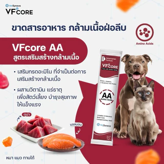 VF core ขนมแมวเลีย เสริมภูมิคุ้มกัน , RB-Tuna With Salmon อาหารเสริมบำรุงเลือด 1 ซอง (12g.)