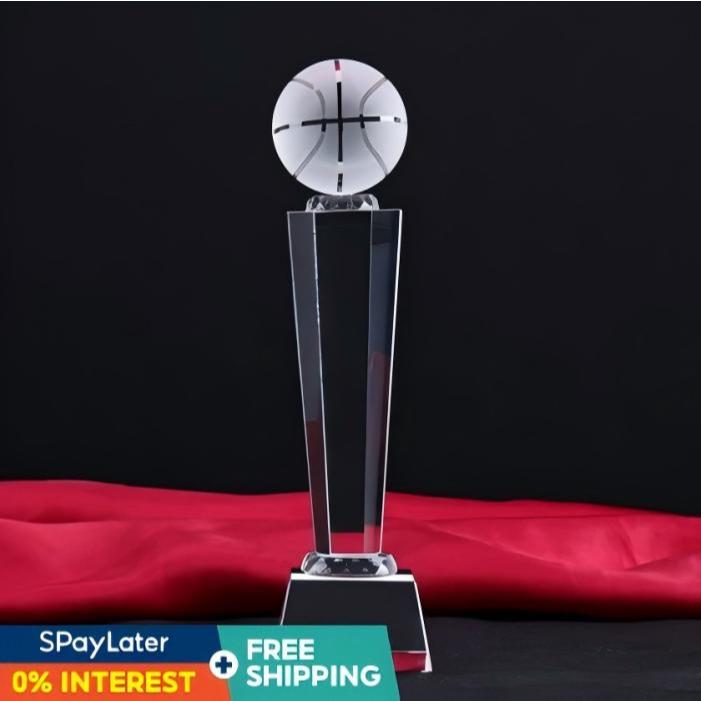 【COD】 BASKETBALL และ ถ้วยรางวัลการแข่งขันบาสเกตบอล (ชุด 3 ชิ้น)(HEIGHT24 ซม./26 ซม./28 ซม.) ถ้วยรางวัลคริสตัลบาสเก็ตบอล