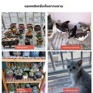 （10เมตร） ตาข่ายพลาสติก ตะแกรงพลาสติก สีขาว ตาข่ายล้อมไก่ ล้อมรั้้วขนาดตา 6 มิล-18มิล คุณภาพสูง ตาข่ายPVC
