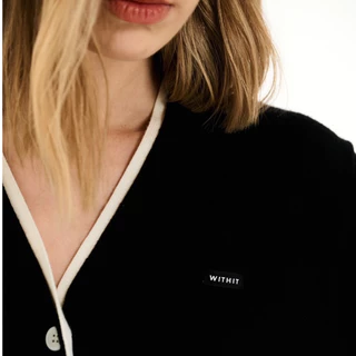 Withit Double Layers Cardigan With Black Label คาร์ดิแกนพรีเมี่ยม - OTW20574