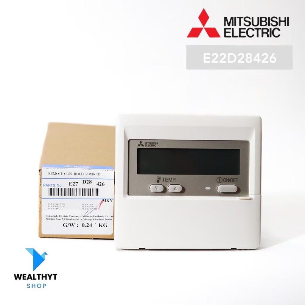 E27D28426 รีโมทแอร์ Mitsubishi Electric รีโมทมีสาย แอร์มิตซูบิชิ (PAR-21MAA) รุ่น PCY ของแท้ศูนย์