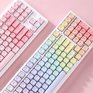 [โค้ดคุ้มลด20%] YUNZII Pastel Rainbow MOA KEYCAP คีย์แคปสุดน่ารัก keycap คีย์แคป น่ารัก