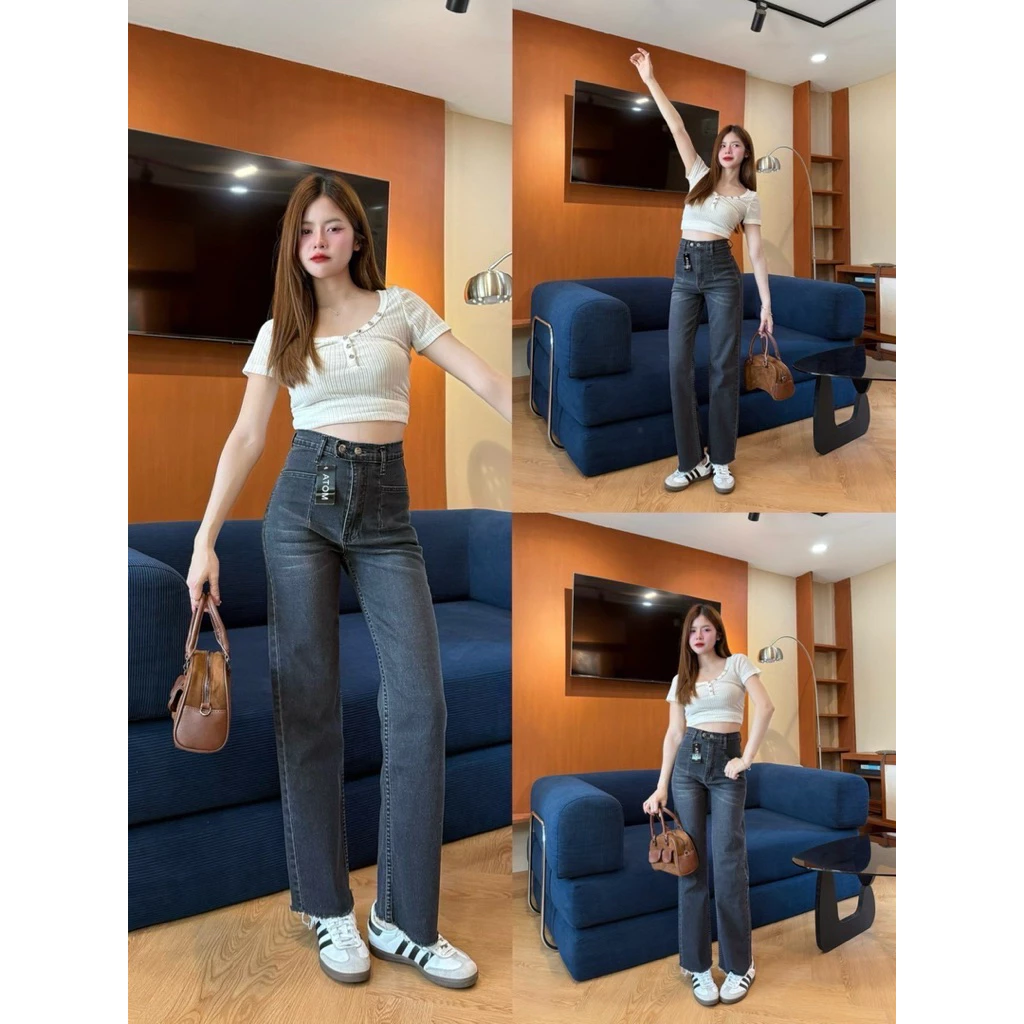 กางเกงยีนส์ทรงตรง thumbnail 3