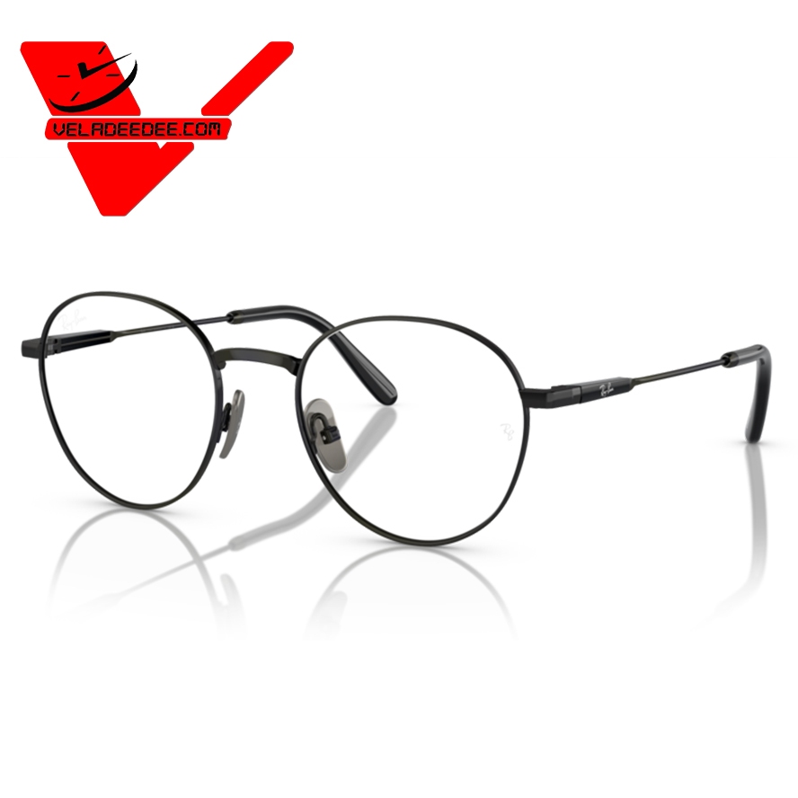 กรอบแว่นสายตา  กรอบแว่นสายตา RayBan DAVID TITANIUM รุ่น Ray-Ban TITANIUM รุ่น RX8782 1244 สี ดำ ขนาด