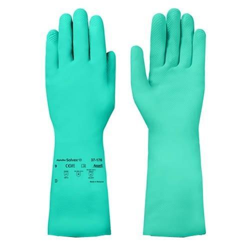 ถุงมือกันสารเคมี ยี่ห้อ Ansell รุ่น AlphaTec Solvex 37-176 SIXE L (เบอร์ 9)