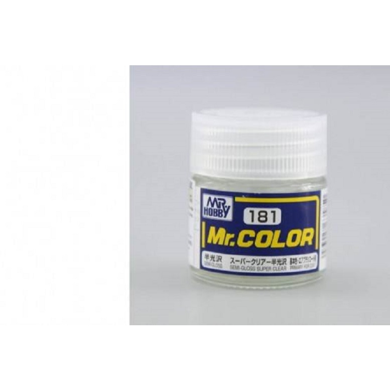 GSI Creos Mr Color Mr Hobby C181 Semi-Gloss Super Clear สีโมเดลแลคเกอร์ Gundam Gunpla Acrylic Lacquer Paint 10ml
