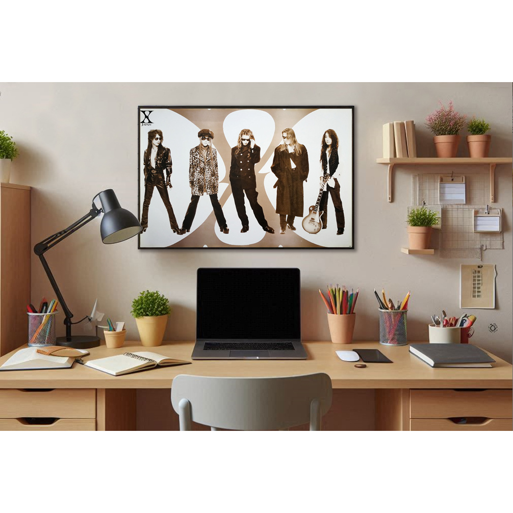 โปสเตอร์ รูปถ่าย วง ดนตรี ร็อก X-Japan エックス・ジャパン (1982-97) POSTER 24″x35″ Inch Heavy Metal Taiji Toshi Yoshiki Hide ราคา ถูกที่สุด ดีลบีเคเค แกลเลอรีภาพที่ 2