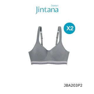 [1 แถม 1] Jintana สปอร์ตบรา ไม่มีโครง รุ่น Active รหัส JBA203P2 ใส่สบาย กระชับ ระบายอากาศดี
