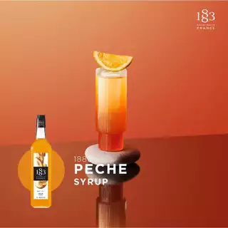 1883 น้ำเชื่อมกลิ่นพีช | PEACH SYRUP 1000 ml. (SKU 6123)