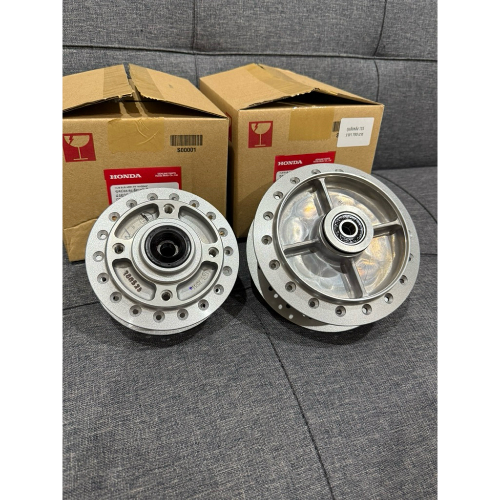 ชุดดุมล้อหน้า-หลัง ไมล์ดิจิตอลเวฟ125s/i หัวเถิก ไฟเลี้ยวบังลม แท้เบิกศูนย์