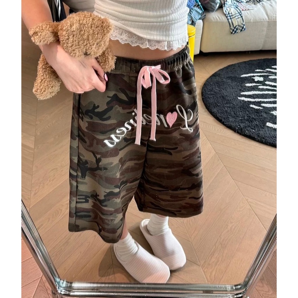 กางเกงสามส่วน Camo  พร้อมส่ง   Camo warm brand CGGA