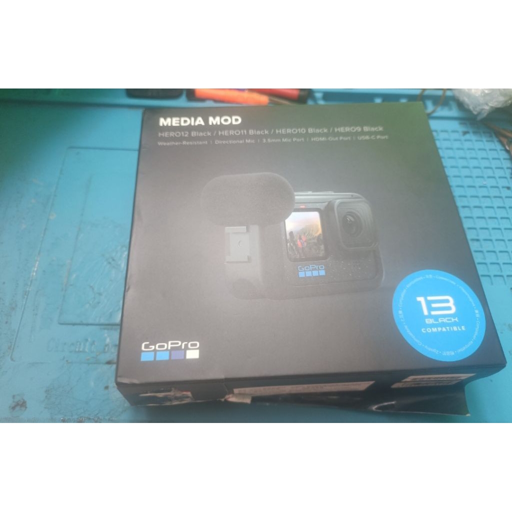 เคสโกโปรสภาพดีเดิมฯประกัน24เดือนมือสองชุดเดียวสุดท้ายในสต้อค ขอคนรับได้  Media Mod ของแท้ GoPro Hero